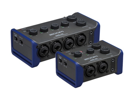 [CLEARANCE] Zoom AMS-24   AMS-44 Portable 4-Channel USB Audio Interface with XLR TRS Combo Input Jack, Switchable Inputs, Stereo Link, 3.5mm Headphone Outputs, USB-C Interface and AA Battery Operation for Musicians AMS 24 AMS 44 Online Hot Sale