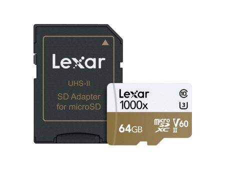 Lexar Professional 1000x MicroSDXC UHS-II 64GB Memory Card with USB 3.0 Card Reader | Model - LSDMI64GCB1000A Online Hot Sale