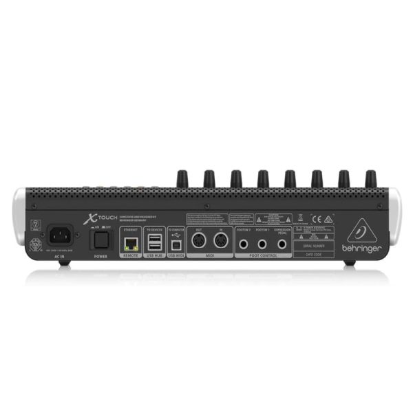 Behringer X-Touch Universal Comprehensive Control Surface with 9 Touch-Sensitive 100mm Motorized Faders, 92 Illuminated Key Buttons, 2-port Powered USB Hub, Ethernet MIDI, Footswitch Connector, Supports HUI & Mackie Control For Discount