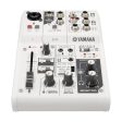 [CLEARANCE] Yamaha AG03 Multipurpose 3-Channel Audio Mixer Interface w  Recording and Playback, 1 Touch DSP Control Effects & XLR 3 Pin, 6.35mm 3.5mm TRS AUX, and RCA Connectors for Audio & Sound Production, Streaming Online Hot Sale