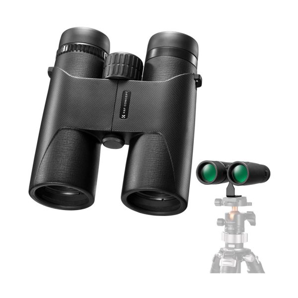 K&F Concept 10x42 BAK-4 Optical Prism HD Waterproof Binocular Telescope with 1000 yards Ultra-Long-Range Field of View, Easy Focus, 42mm Large Multi-Coated Lens, Tripod Mount Adapter, Dustproof, Anti-Fog | KF33-081 KF33-082 For Sale