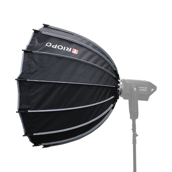 Triopo GP90 (90cm) Folding Parabolic Softbox with Bowens Mount Ring, Honeycomb Grid, Removable Front Diffuser, Reflective Silver Interior for Godox Nanlite Aputure Studio Light - Photography Lighting & Equipment For Cheap