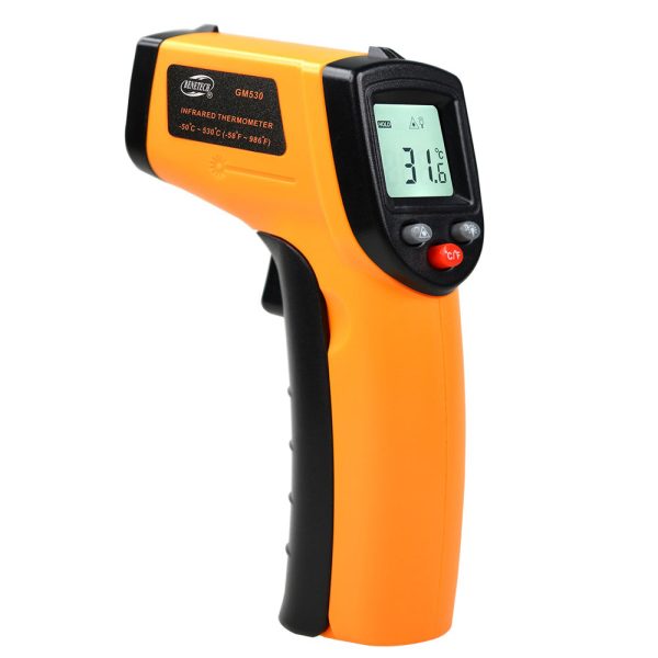 Benetech GM530 Non-Contact Infrared Thermometer Digital Thermal Scanner (Battery Included) with Infrared Sensor from -50° to 530° Celcius, LCD Display for Hot Hazardous Objects, Body & Forehead Temperature Check Fashion