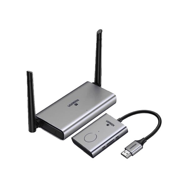 UGREEN 50633A 50-Meter 1080p 60Hz Full HD 5GHz Wireless HDMI + VGA + 3.5mm Video Extender Transmitter and Receiver with LED Indicator and Type C Power Port Online Sale