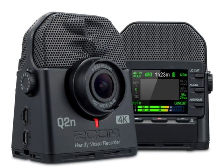 Zoom Q2n-4K 4K 30Hz Handy Video Recorder with microSD Card Memory Expansion Slot, Mini Stereo Jack Input, and USB Connectivity for Field Recording and Livestreaming Supply