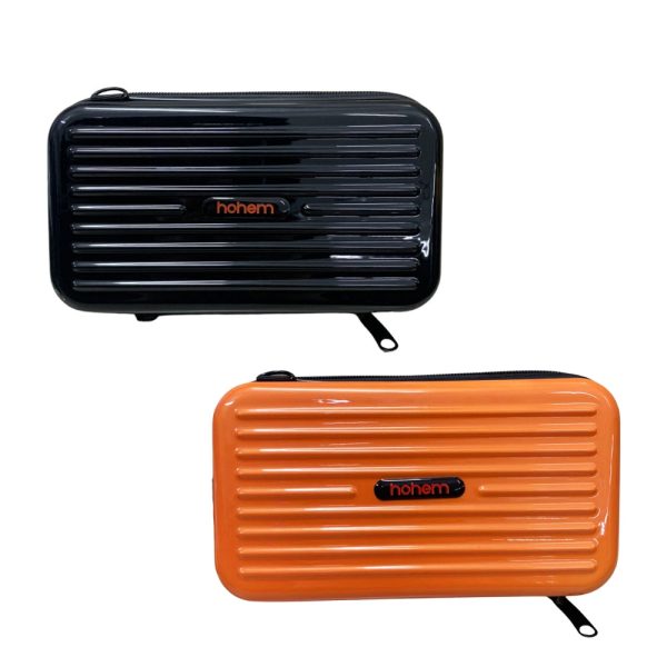 Hohem GC1 Hard Case Luggage Inspired Carrying Pouch with Strap Mini Trunk - Available in Black and Orange Online Sale