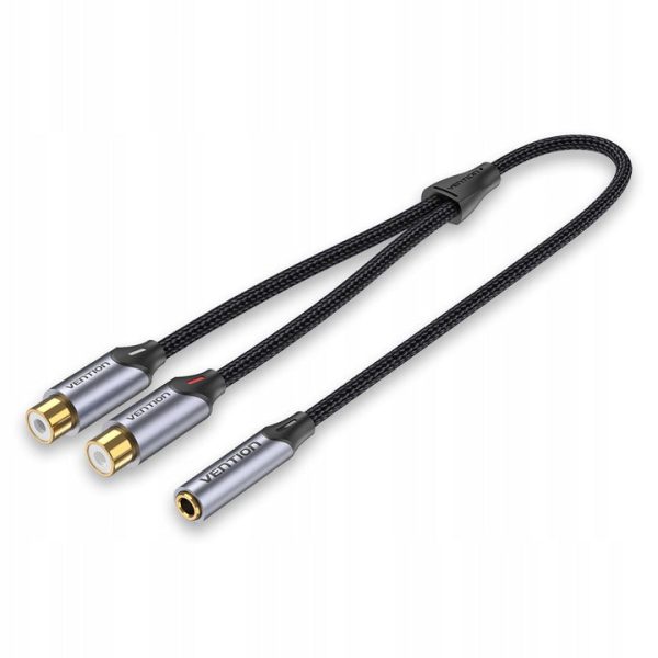 Vention Double RCA to 3.5mm Female to Female Splitter Cable | BCOHY Online