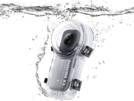 Insta360 X3 Invisible Dive Case - Waterproof Action Camera Case with Up to 164ft (50m) Maximum Depth for Seamless Crystal-Clear Underwater 360° Shots | CINSBAQW Hot on Sale