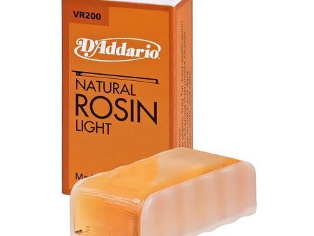 D’Addario Violin   Viola   Cello Natural Rosin for Horsehair and Synthetic Hair Bows (Available in Light, Dark) | VR-200, VR-300 For Sale