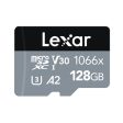 Lexar Professional 256GB 128GB 64GB Silver Series 1066x MicroSDXC UHS-I V30 A2 U3 Class 10 Micro SD Card with 4K UHD Video Recording, Max 160MB s Read with MicroSD Card Adapter for Cameras and Android Devices For Sale