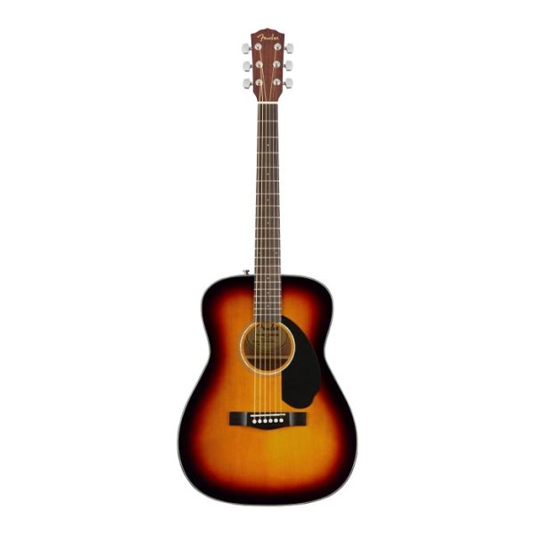 Fender CC-60S Concert Acoustic Guitar with 20 Frets, Walnut Fingerboard, Gloss Finish for Musicians, Beginner Players (Sunburst, Natural) Online Sale