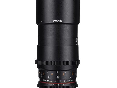 Samyang 100mm T3.1 VDSLRII Macro Cine Manual Focus Lens for Full Frame Nikon F-Mount Cameras | SYDS100M-N For Discount