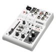 [CLEARANCE] Yamaha AG03 Multipurpose 3-Channel Audio Mixer Interface w  Recording and Playback, 1 Touch DSP Control Effects & XLR 3 Pin, 6.35mm 3.5mm TRS AUX, and RCA Connectors for Audio & Sound Production, Streaming Online Hot Sale