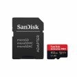 SanDisk Extreme Pro 512GB Micro SD Card SDXC A2 UHS-I V30 Class 10, Up to 200Mbps and 140Mbps Read and Write Speed with Adapter for Android Smartphone and Cameras | SDSQXCD-512G-GN6MA For Cheap