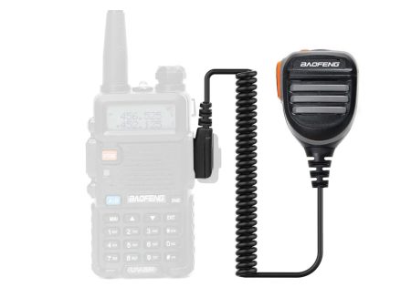 BaoFeng 2 Pin Walkie-Talkie Rainproof Push-To-Talk Speaker Microphone for UV-5R, UV5RA, F8, UV-82, DM-5R Plus, BF-888, BF-888s, Retevis, Kenwood Radio with Anti-Noise Mic Online