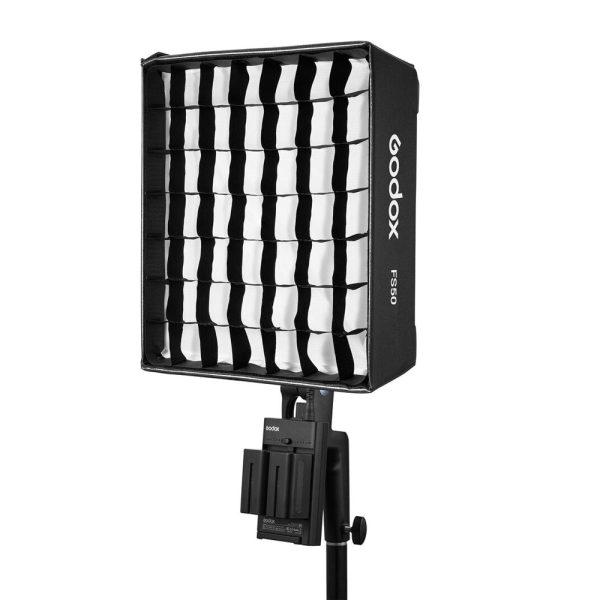 Godox FS50 Foldable Diffusion Rectangular  Softbox with Removable Light Grid for FH50Bi and FH50R Flexible LED Light Panels Online Hot Sale