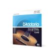 D Addario Silk and Steel Folk Light Gauge Acoustic Guitar Strings Set with Low Tension & Silver-Plated Windings (.011-.047) | EJ40 For Cheap