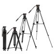 [CLEARANCE] K&F Concept VA18+ VH081 Heavy Duty 3-Section Professional Tripod and Stabilized Mounting Fluid Video Head with 8kg Max Payload, 72  Max Height with Locking Knobs and QR Plates for Photography and Videography KF09-121 Online now