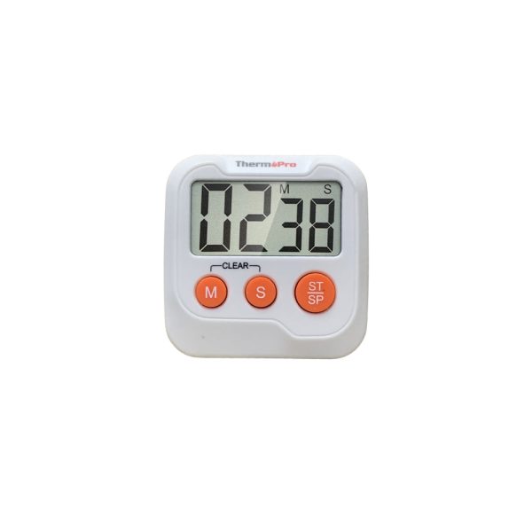 ThermoPro TM03 Digital Kitchen Timer with Large LCD Screen, Countdown Timer, Adjustable Volume Settings, Magnet and Mount Fashion