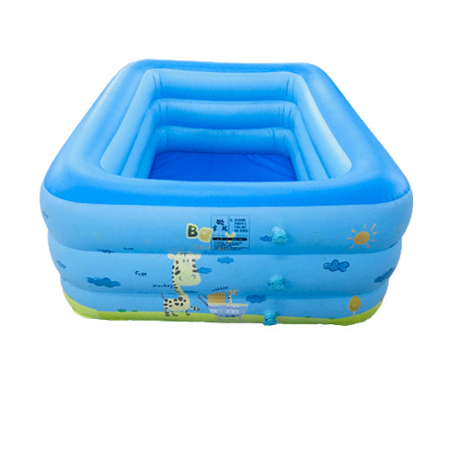 UCassa 180 x 140 x 55cm Inflatable Rectangular Swimming Pool 2ft Three Layer with Cute Animal Design for Kids and Adults for kids and Adults Discount