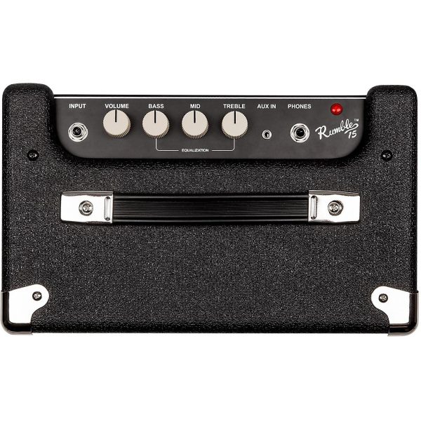 Fender Rumble 15 Electric Bass Combo Amplifier 15watts 120V (230V EUR) Lightweight with 8in Speaker Three-band EQ Headphone Output For Cheap