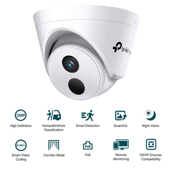 [CLEARANCE] TP-Link VIGI C420I 2.8MM   4MM 2MP IR Turret Network Security Surveillance Camera with Infrared Night Vision, Smart Detection, Remote Monitoring, PoE RJ45 Port CCTV TP LINK TPLINK Fashion