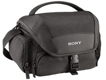 Sony LCS-U21 Soft Nylon Carrying Case with Durable Handle and Shoulder Strap for DSLR, Camcorders, NEX and Cyber-shot Cameras For Sale