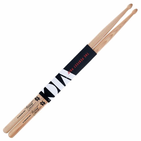 Vic Firth STR2 Tony Royster Jr. Signature Hickory Tear Drop Tip Drumsticks with Long Taper for Drums and Cymbals For Discount