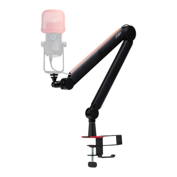 JOBY Wavo Microphone Boom Arm with Padded Desk Clamp, Ball Head for Precise Positioning, and 1kg Load Capacity for Streaming, Podcasting, and Home Studio | 1803 For Discount