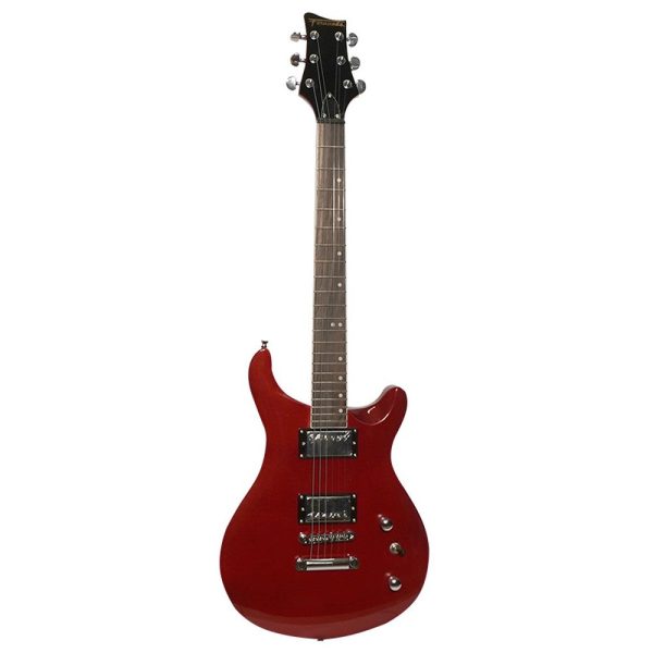 Fernando CSNF-HH 6-String 22 Fret Electric Guitar with 3 Way Switch, Rosewood Fingerboard, Flamed Maple Top and Glossy Finish (Flame Red, Sunburst) Online now