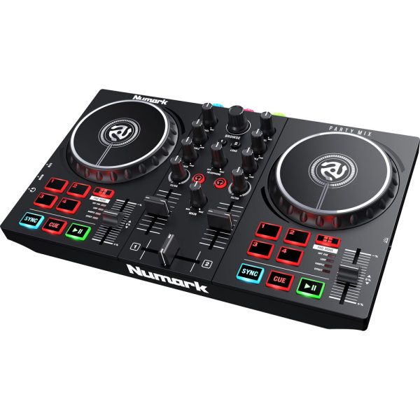 Numark Party Mix II USB DJ Controller with Built-In Light Show Mobile Devices, Laptops Online now