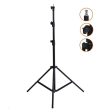 Godox 260T Air Cushioned 3-Section Aluminum Light Stand with (100cm to 260cm) Extendable Height and Round Shape Tripod Legs for Studio Lighting & Equipment Supply