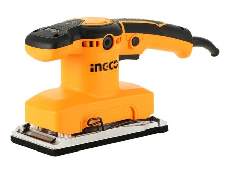 INGCO FS3208 320W Electrical Finishing Sander with 14000rpm, Aluminum Base, and 5pcs Sandpapers for Wood, Metal, and Drywall For Discount