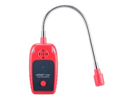 [CLEARANCE] Wintact WT8827 Freon Gas Detector with Built-In Alarm Lights and Buzzer, Bendable 30cm Extended Gooseneck For Sale