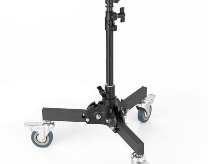 Pxel LSW-147 Light Stand with Wheels Sturdy Folding Floor Dolly Bracket Adjustable Height (61-81cm) for Photography, Videography Online Hot Sale