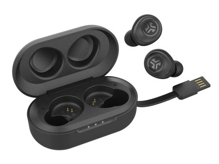 [CLEARANCE] JLab Jbuds Air True Wireless Earbuds Build-In Mic and Activate Siri With Class 1 Bluetooth 5.0, 30+ ft Range, Pocket Size Charging Case + Integrated Charging Cable, 3 EQ Sound Setting, for Gym, Sport, Travel (Black, White) Cheap