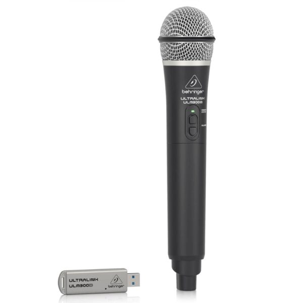 Behringer ULM300USB High-Performance 2.4 GHz Digital Wireless USB Dual Dynamic Microphone System with Dual-Mode USB Receiver, 61m Max. Operating Range, Unidirectional Polar Pattern, 24-hour Battery Life, Onboard Volume & Mute Controls Fashion