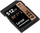 Lexar Professional 633x Speed SDXC Card with up to 512GB Storage Capacity LSD512CBAP633 Hot on Sale