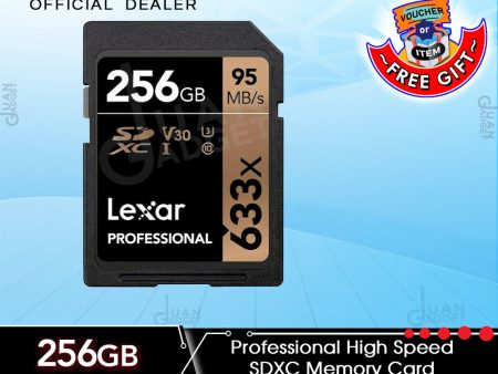 Lexar Professional High Speed SDXC Memory Card with 256GB Memory Capacity LSD256CBAP633 Online now