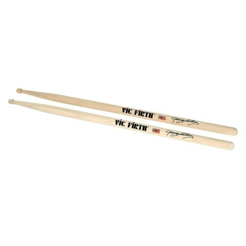 Vic Firth SGK George Kollias Signature Lacquer Hickory Barrel Tip Drumsticks with Medium Taper for Drums and Cymbals Online Sale