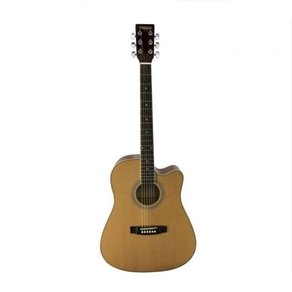 Fernando AW-41C 20-Fret 6-Strings Acoustic Guitar with 41” Dreadnaught Cutaway, Spruce and Basswood Body, and Chrome Die Cast Machine Head for Professional and Hobbyist Musicians (Sunburst, Black, Natural) on Sale