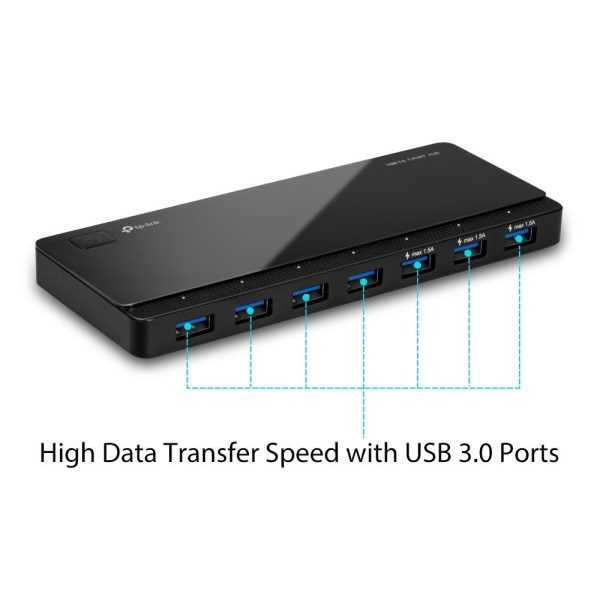 TP-Link UH700 USB 3.0 7 Port Hub with Data Transfer Ports Up To 5Gbps for Windows, Mac OS and Linux System TP LINK TPLINK For Discount