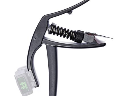 Planet Waves NS Artist Guitar Capo with Micro Tuner Bracket for 6 String Acoustic & Electric Guitar (Black) | PWCP-10 For Cheap