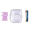 [CLEARANCE] Pikxi CM11 Clear Transparent Protective Case with Strap and Cute Sticker for Fujifilm Instax Mini 11 Camera For Discount