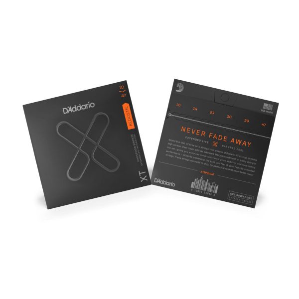 D Addario Acoustic Extra Light Gauge Phosphor Bronze Guitar Strings Set (.10-.047mm) | XTAPB1047 Fashion