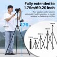 Ulanzi MT-65 Professional Horizontal Tripod with 360° Integrated Ball Head, Built-In Phone Clip, Vertical and Center Shaft Inverted Shooting Mode, 57cm to 175cm Adjustable Height for Smartphones, DSLR, SLR, Mirrorless Cameras | 3336 Discount