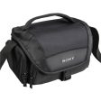 Sony LCS-U21 Soft Nylon Carrying Case with Durable Handle and Shoulder Strap for DSLR, Camcorders, NEX and Cyber-shot Cameras For Sale