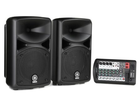 Yamaha STAGEPAS 400BT 8  400W 2-Way Bass Reflex Passive PA Speaker System with 8-Channel Detachable Mixer, Bluetooth and Hi-Z Switch, Onboard Feedback Suppressor, Reverb Footswitch and Stereo   Mono Input on Sale