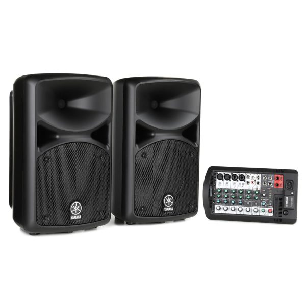 Yamaha STAGEPAS 400BT 8  400W 2-Way Bass Reflex Passive PA Speaker System with 8-Channel Detachable Mixer, Bluetooth and Hi-Z Switch, Onboard Feedback Suppressor, Reverb Footswitch and Stereo   Mono Input on Sale