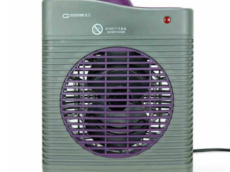 Goodway 2000W 2-in-1 Fan and Space Heater with 3 Step Temperature Options, Flame Resistant Chassis, and Automatic Shut-Off Feature for Home and Office Heating GH-938A For Discount